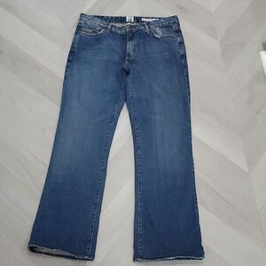 Salt Works Mulberry Street Medium Rise Bootcut Jeans 32 Womens Denim Stretch